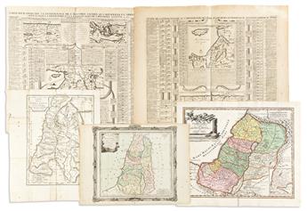 (HOLY LAND / ANTIQUITY.) Group of 25 eighteenth and nineteenth century engraved maps.